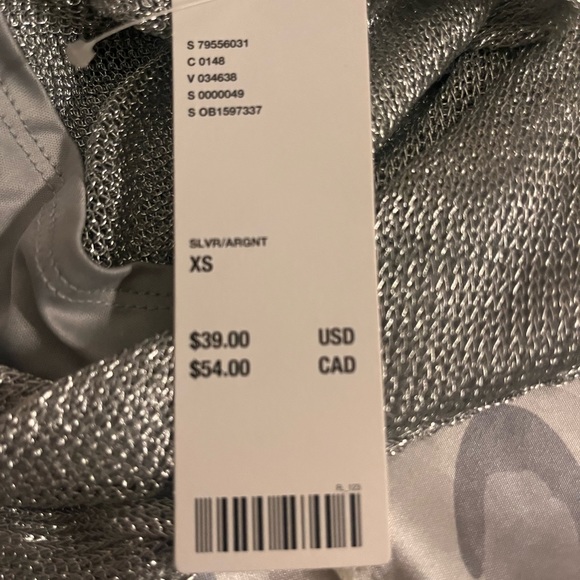 Urban Outfitters xsmall shiny mesh croptop - Picture 2 of 3